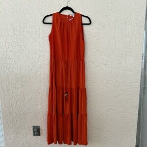 MaxMara Sleeveless Red Maxi Dress